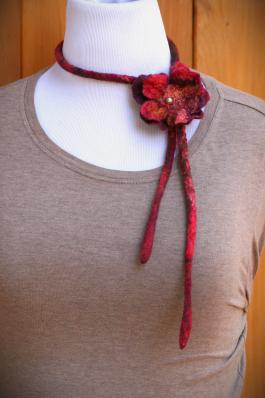 Red Bolo Necklace- SOLD